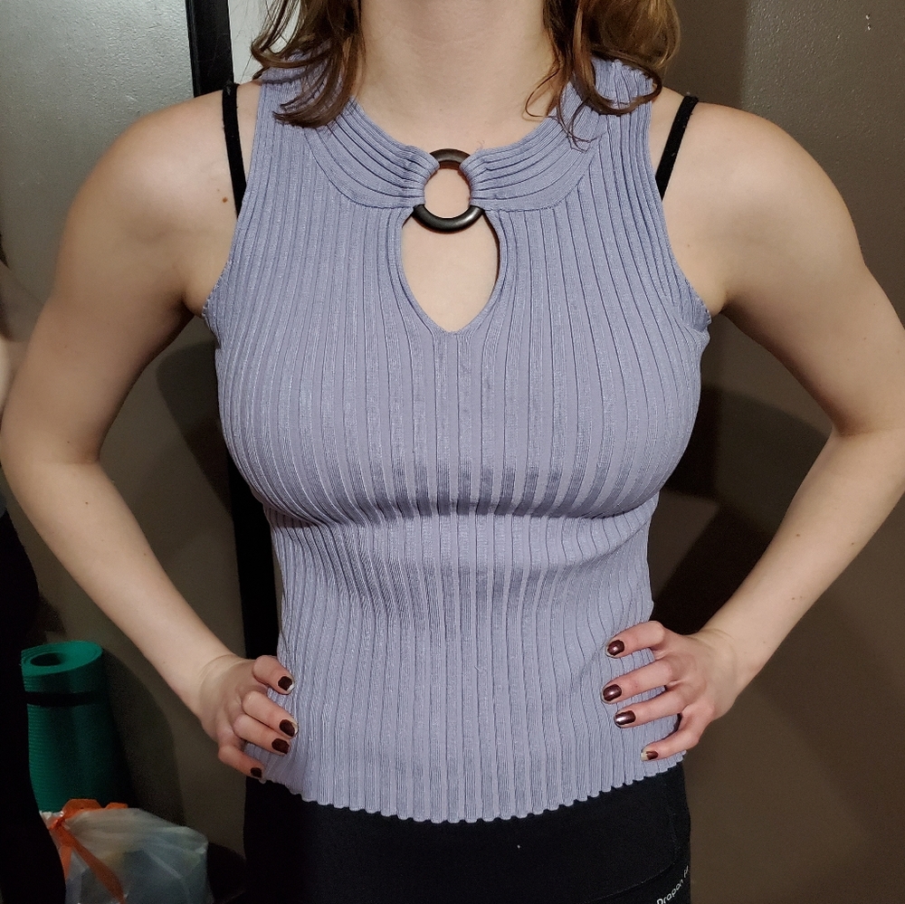 Say What? Ribbed Tank